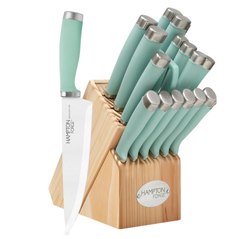 Hampton Forge EpicurePistachioâ€“17Piece BlockSet, 17-Piece, Pistachio - Image 1